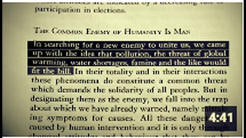 "Club of Rome Introduced 'Global Warming' as New Pretext for War Against Humanity"