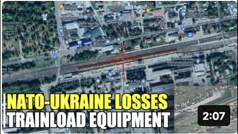 "NATO-Ukraine's Equipment Destroyed on Train"