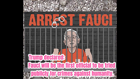 Trump declared: Fauci will be the first official to be tried publicly for crimes against humanity.