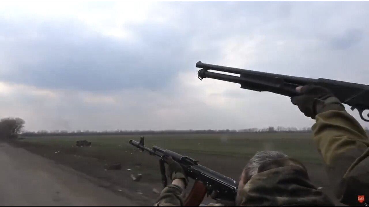 daring drone takedown with shotguns