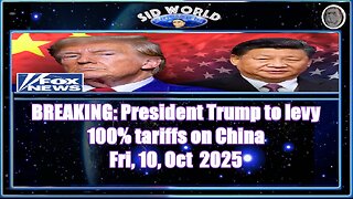 BREAKING President Trump to levy 100% tariffs on China
