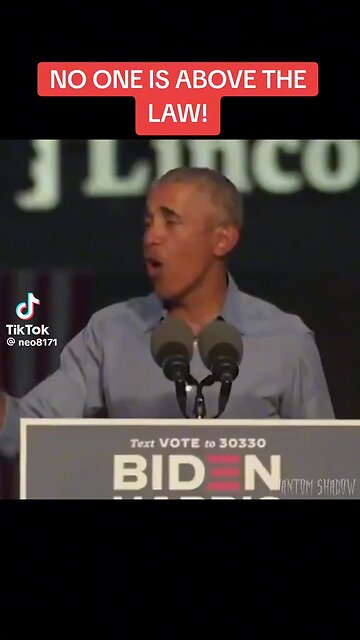 PRESIDENT TRUMP'S NO ONE IS ABOVE THE LAW VIDEO