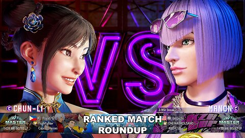 Kuya Kalbo SF6 Ranked Match Roundup. Chun Li Master Rank [Hori Fight Stick]