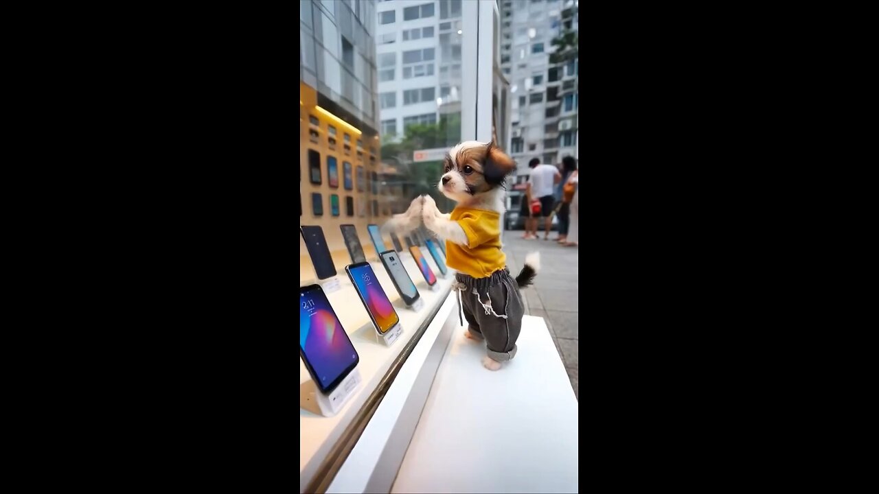 Ai video dog looks