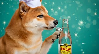 The Bear Opens a Topo Chico Bottle