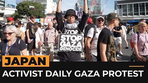 Japanese activist pledges to continue daily Gaza protests