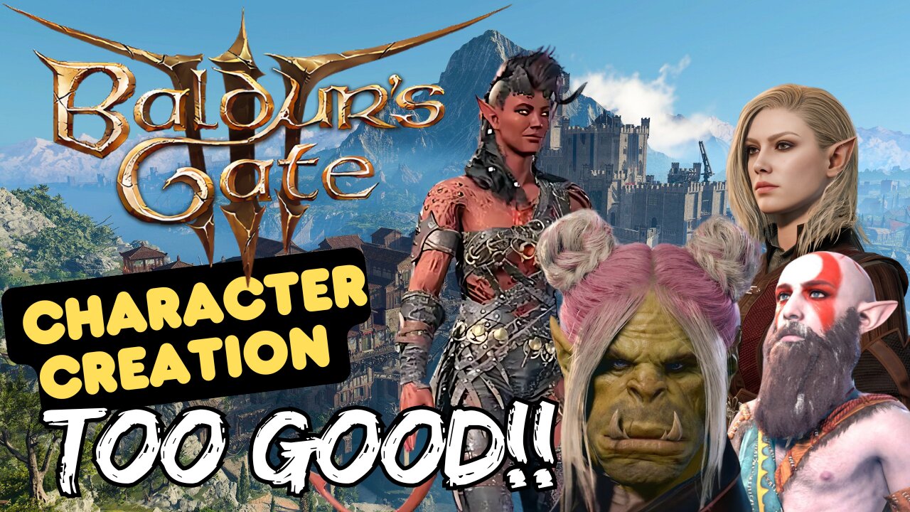 Baldur's Gate 3 Character Creator is TOO GOOD!!