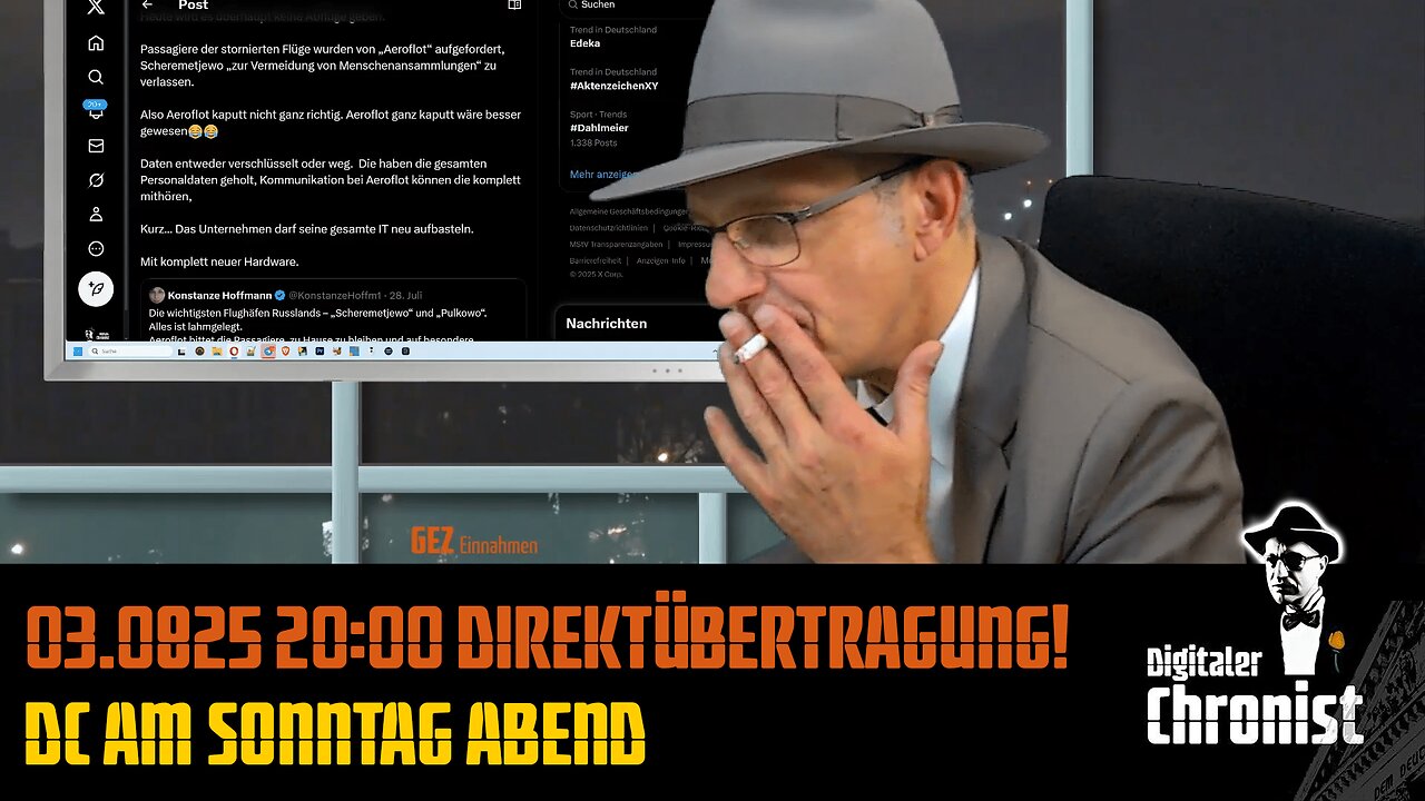 Aufzeichnung vom 03.08.25 DC am Sonntag Abend