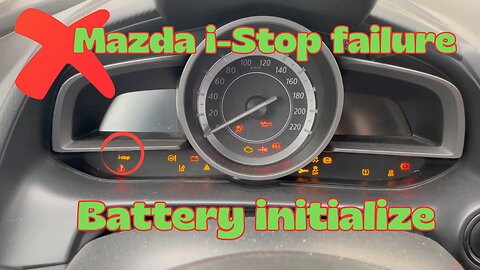 Mazda i-Stop Initialize Battery change