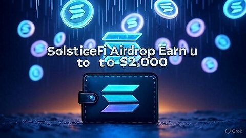 SolsticeFi Airdrop Guide: Earn Up to $2,000 in Free Tokens! 🚀