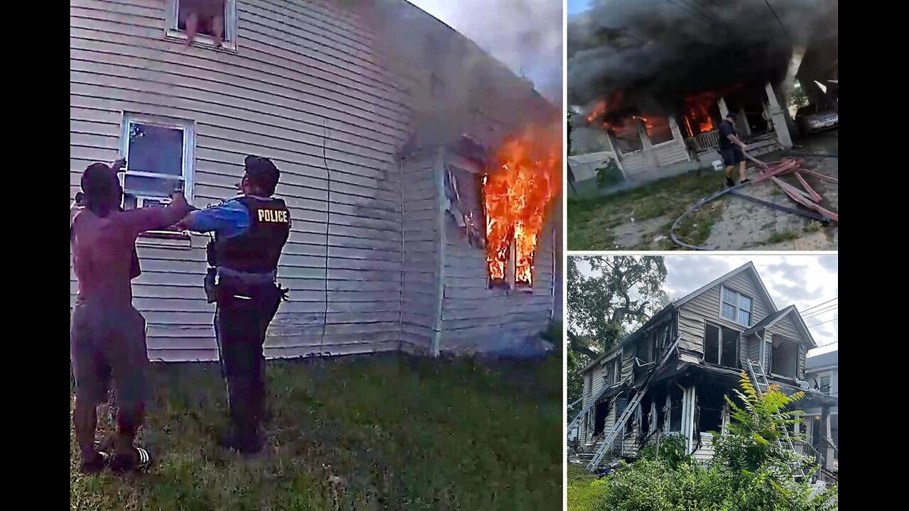 New Jersey child, 8, leap from second-story window into officer’s arms as blaze engulfs home