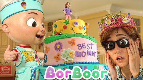 Satisfying Rainbow Cutting Song + Wheels on the Bus | Baby Rhymes #educationalyoutubeshorts #kidstv