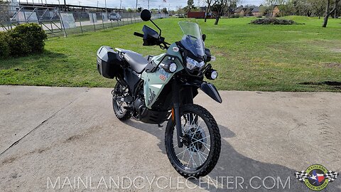 2024 KAWASAKI KLR 650 ADVENTURE IN GREEN WALK-AROUND