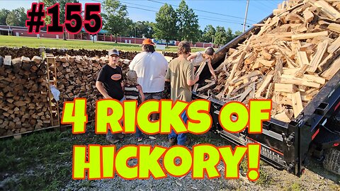 Day 3 Of Processing Hickory Firewood For Restaurants!