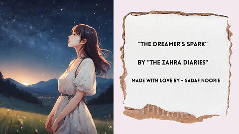 "The Dreamer’s Spark" | Inspiring Poetry for Every Dreamer