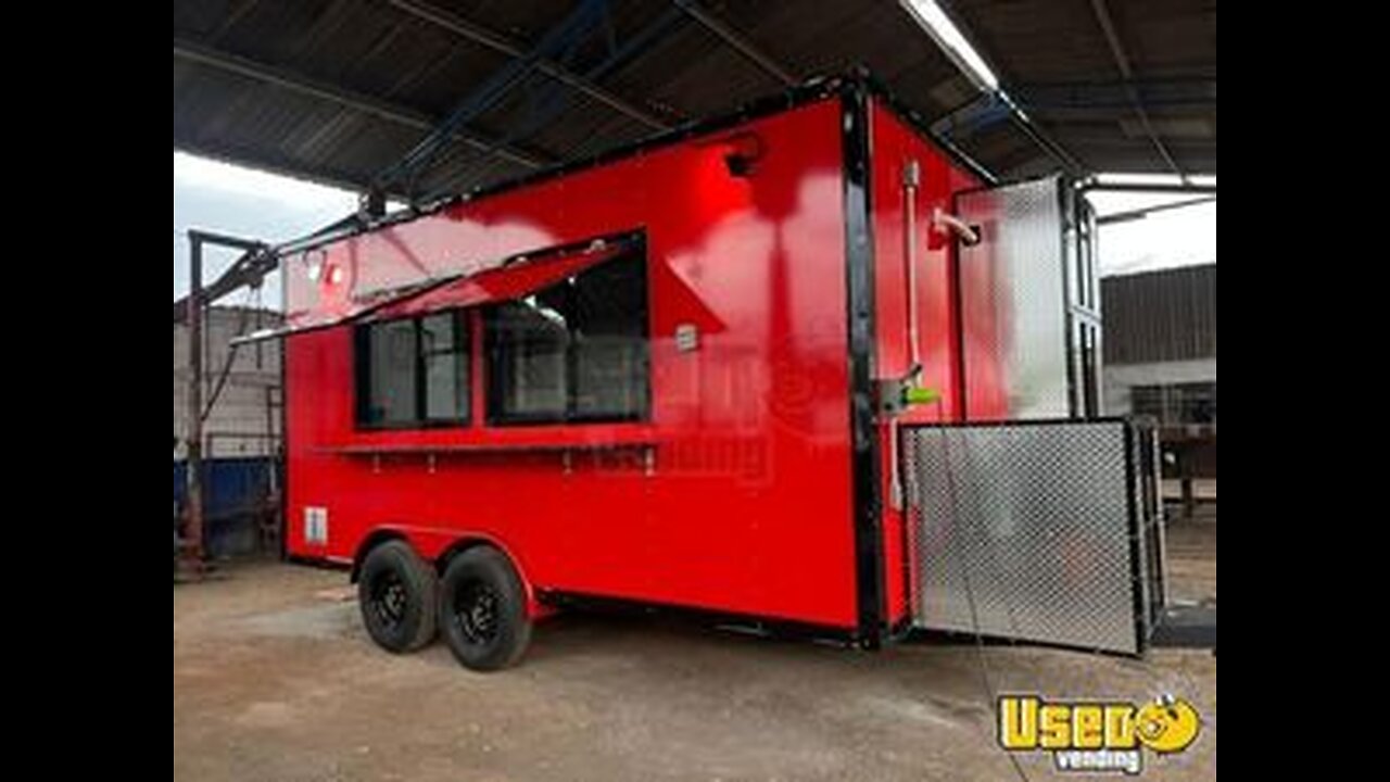 NEW 2025 8' x 16' Kitchen Food Concession Trailer | Mobile Food Unit for Sale in Texas!
