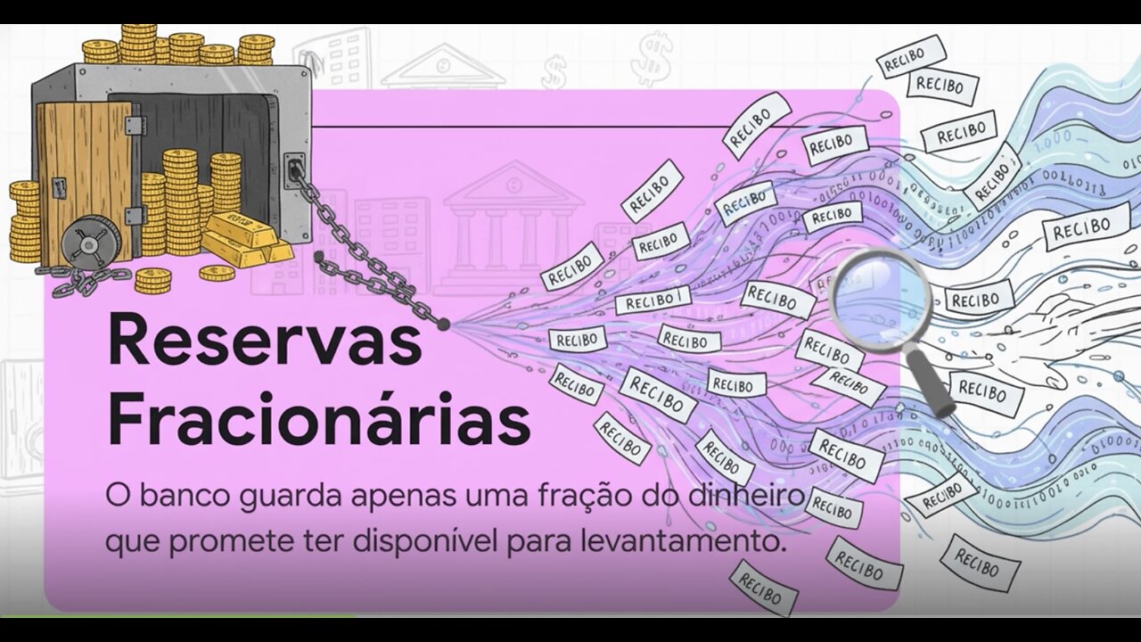 Miniatura: O Dinheiro Que Não Existe: A Ilusão das Reservas Fracionárias.