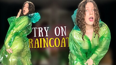 [4K USA] NEW STYLISH TRANSPARENT RAINCOAT: COMPACT, VERSATILE AND WILL NOT SPOIL LOOK IN ANY WEATHER