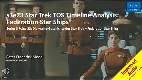 s3e23 Star Trek TOS Timeline Analysis: Federation Star Ships