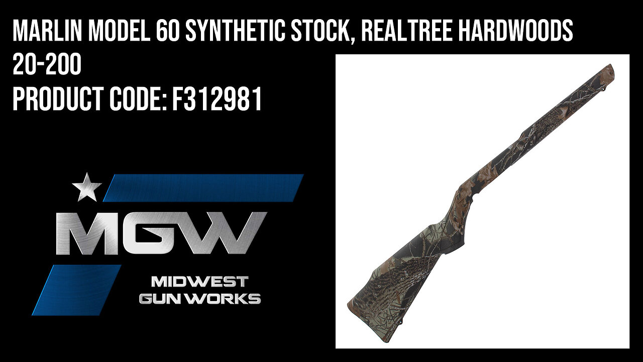 Marlin Model 60 Synthetic Stock, Realtree Hardwoods 20-200 - F312981