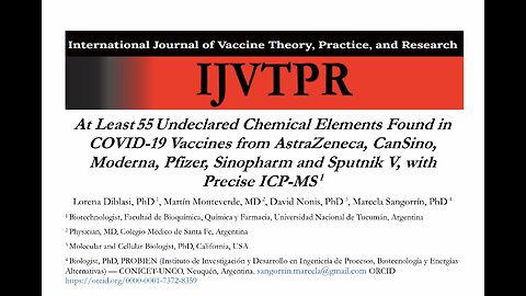Strontium, Barium, and Cesium-137 in blood Of COVID-19 Vaccinated