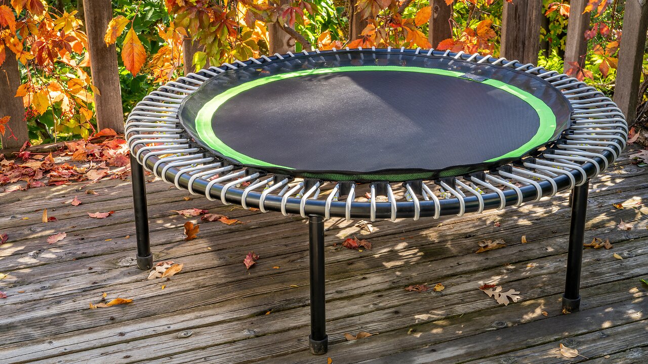 Rebounder (mini trampoline) as a mind-body-spirit healing tool.