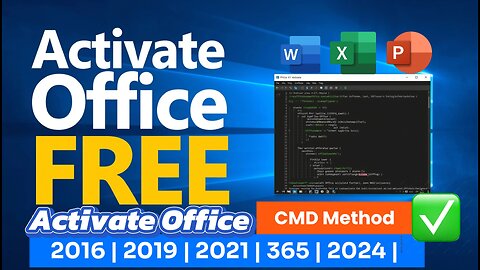 How to activate Microsoft office for free using CMD 100%working