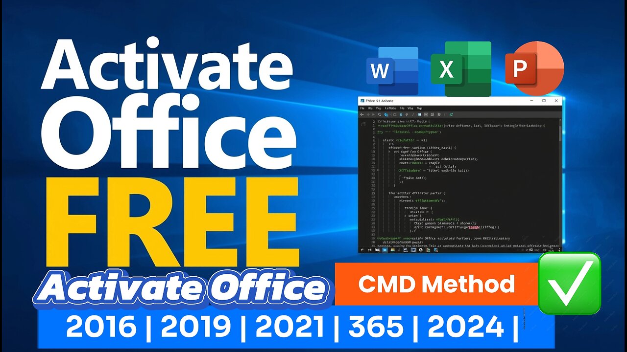 How to activate Microsoft office for free using CMD 100%working