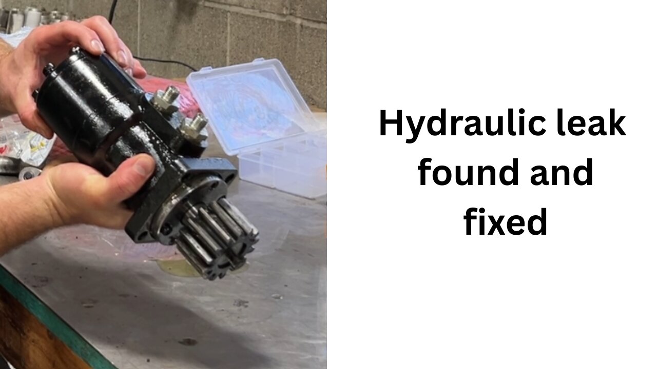 fixing mini excavator leaking turntable motor
