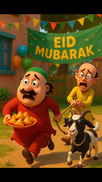 🌙 Motu Patlu Eid al-Adha Funny Cartoon 2025 | ঈদের স্পেশাল কার্টুন | 3D Animation Comedy Bangla