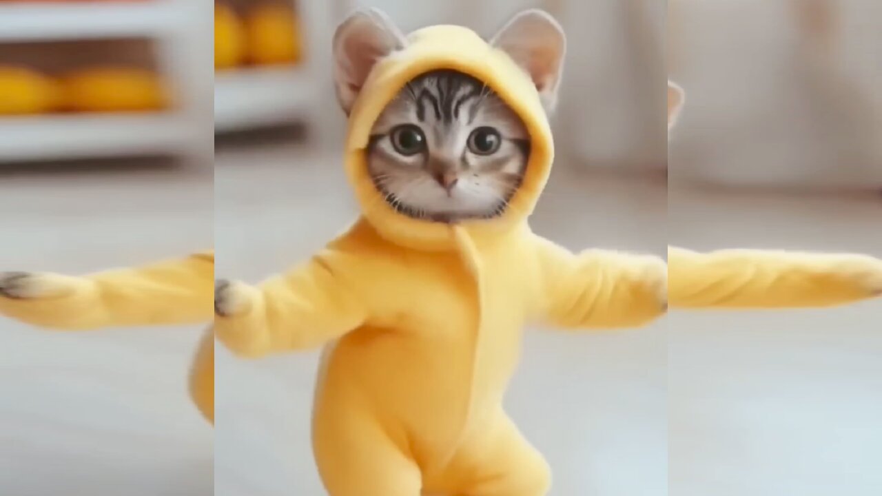 Cat dance ❤️/ Cute kitten