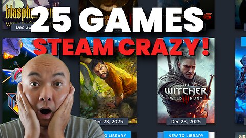 I BOUGHT 25 GAMES for Christmas!🎄