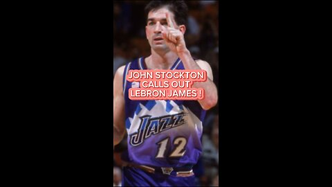 JOHN STOCKTON CALLS OUT LEBRON JAMES 😱 #nba#oldschool#lebron#lebronjames#utah#basketball#80s#90s