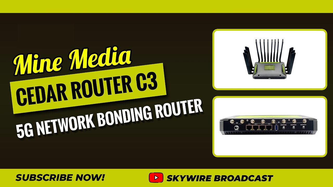 🚀 Initiate the Best Mine Media Cedar Router C3 – 5G Internet Bonding Router! 🌍📡