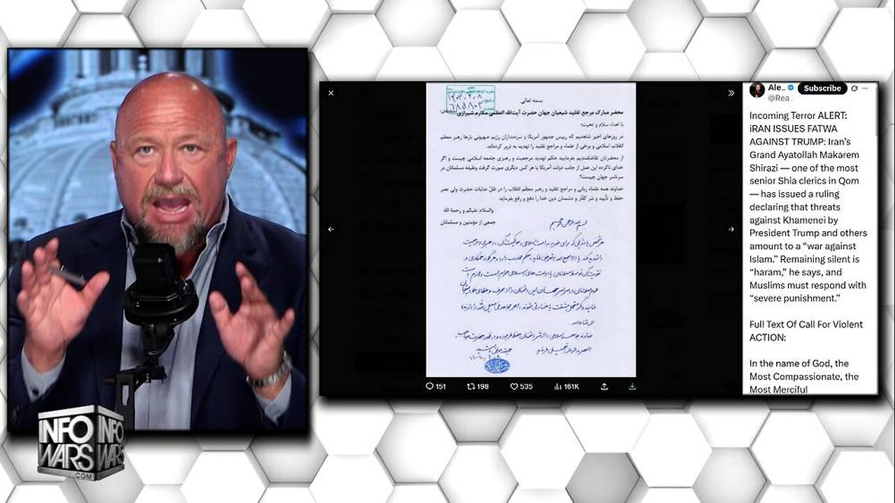 🚨MASSIVE TERROR ALERT: Top Iranian Mullah Issues Death Fatwa Against Trump/America!