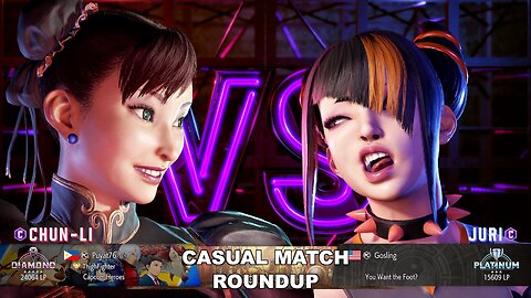 Kuya Kalbo SF6 Casual Match Roundup. Chun Li 4 star Diamond Rank [Hori Fight Stick]