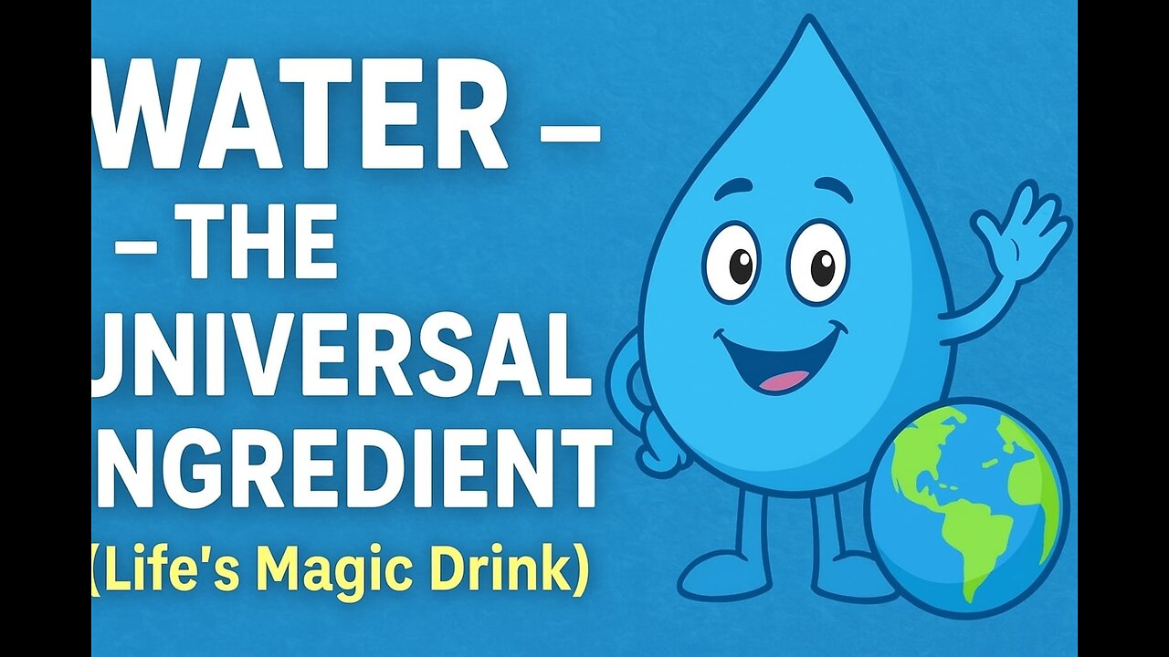 Water – The Universal Ingredient | Kids Learn Importance of Water | Ingredients of Food