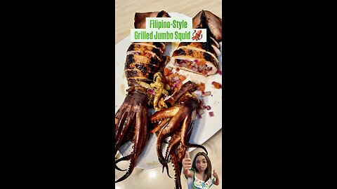 Filipino-Style Grilled Jumbo Squid 🦑 😋