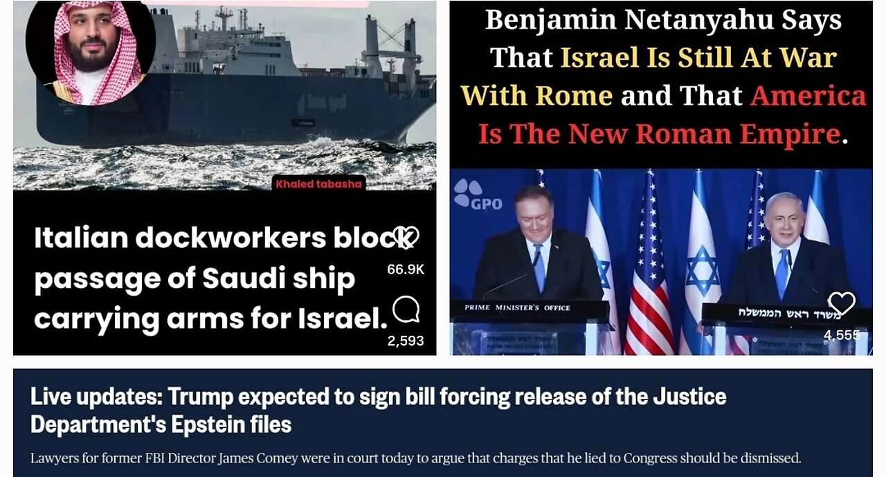 #Trump #Epstein psyop continues, Plug has been pulled on #Israel, Jackals active in Mexico!