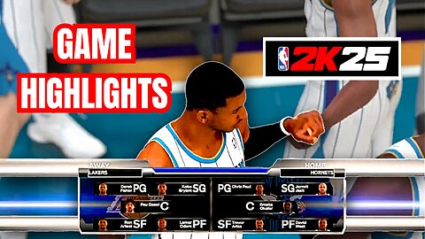 LAKERS vs HORNETS | NBA 2K25 | GAME HIGHLIGHTS