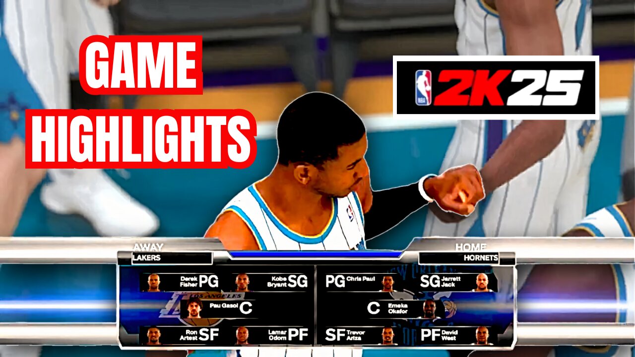 LAKERS vs HORNETS | NBA 2K25 | GAME HIGHLIGHTS