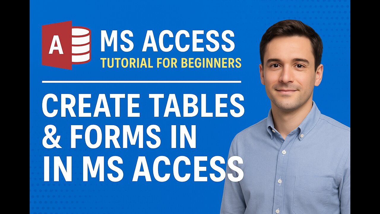 How to create Tables and Forms in Microsoft Access.