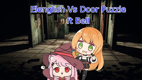 vtuber Elena Yunagi trying to solve the door puzzle with elenglish - Escape AYUWOKI -flashing lights