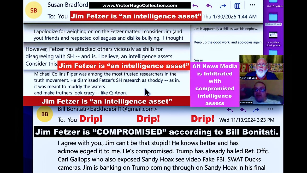Susan Bradford Bill Bonitati Expose Compromised Intelligence Asset Jim Fetzer Disinformation Agent