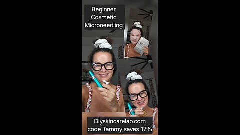 Beginner Microneedling DIY, easy skincare treatment