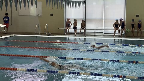 Club meet Woodland park 50 breast leg in relay