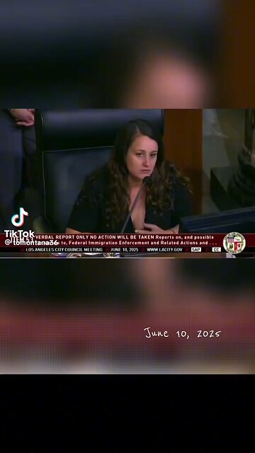 A Q Comm at the 17th Sec Mark. Look How Scared Shitless This LA City Clowncil/Commie Member Is!!