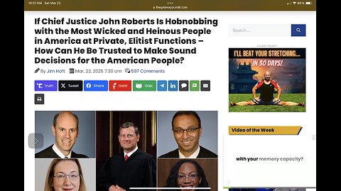 John Roberts Is Hobnobbing with the Most Wicked and Heinous People in America at Private, Elitist …