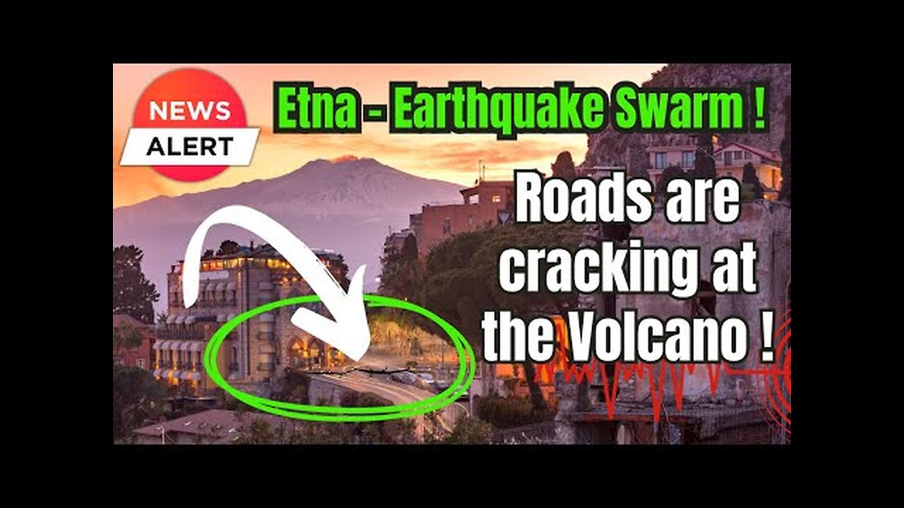 Earthquake Swarm at Etna s UNSTABLE Flank ! Cracks in the Asphalt at school !! WHAT is happening