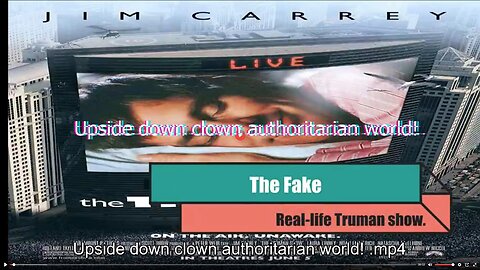 Upside-down clown authoritarian world